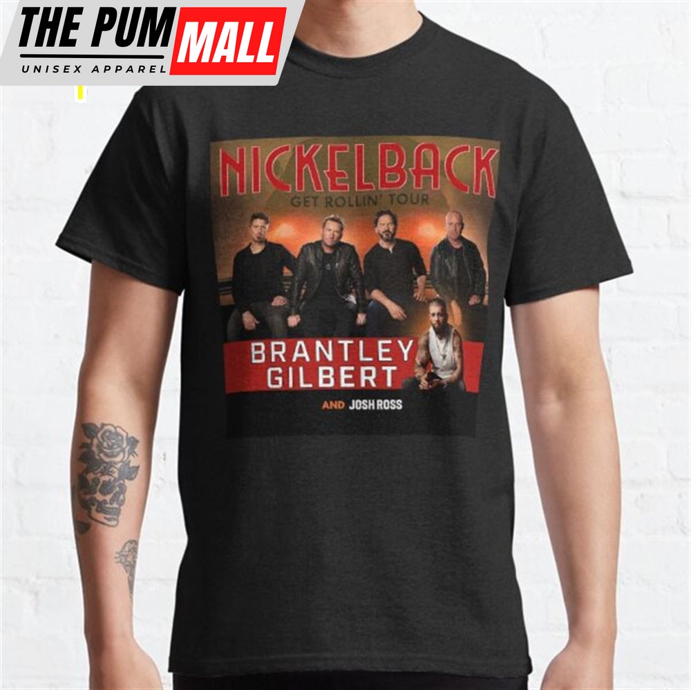 Nickelback And Brantley Gilbert Get Rollin Tour Shirt