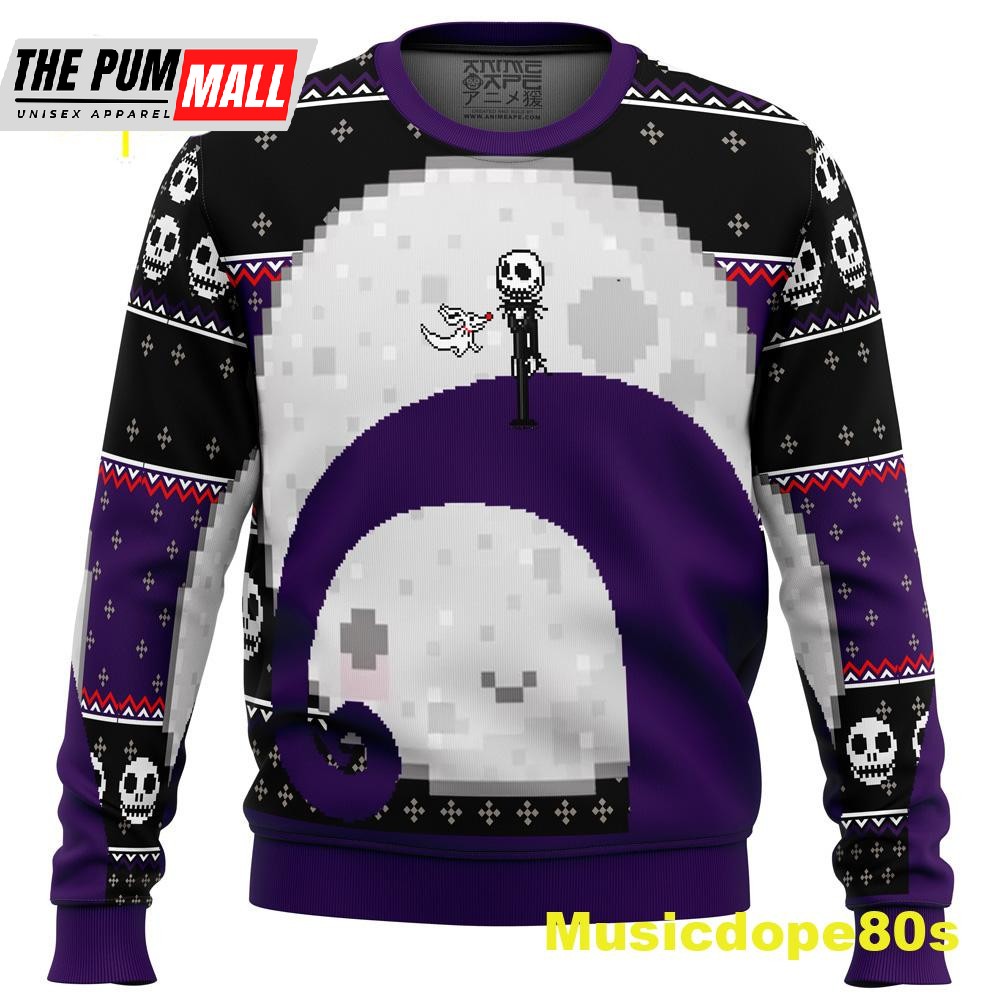 Nightmare Before Christmas Jack Moon Ugly Christmas Sweater