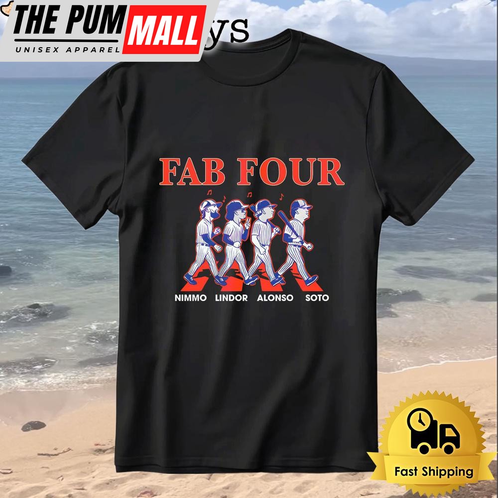 Nimmo Lindor Alonso Soto Fab Four Baseball Crossover Album T-Shirt