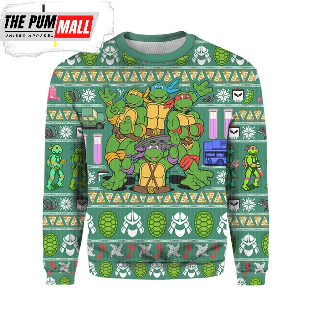 Ninja Turtles Ugly Christmas Sweater Turtles Sweater