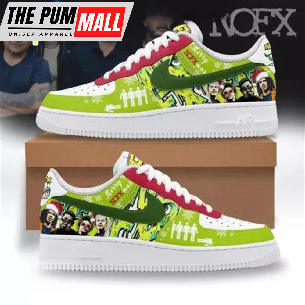 NOFX Merry Christmas NOFXmas And Happy New Years Air Force 1 Shoes