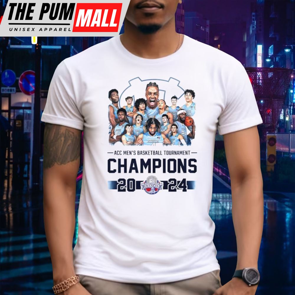 North Carolina Tar Heels Acc Mens Basketball Tournament Champions 2025 T Shirt