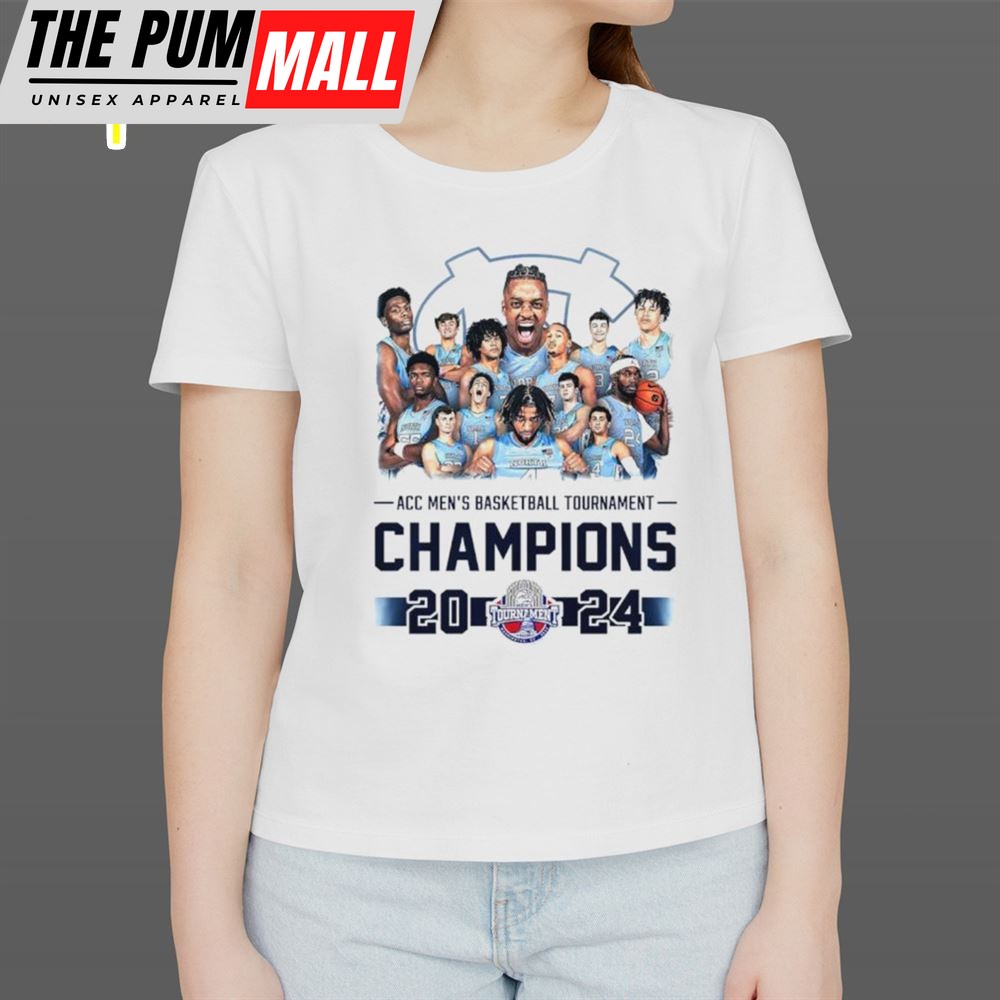 North Carolina Tar Heels ACC mens basketball tournament Champions 2025 T shirt