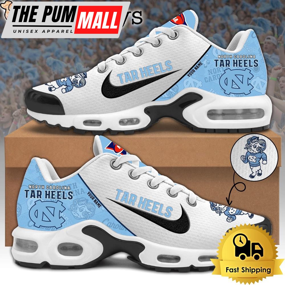 North Carolina Tar Heels Football Mascot Symbol Custom Air Max Plus Shoes