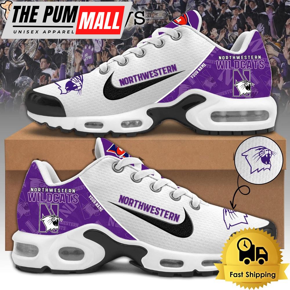 Northwestern Wildcats Football Mascot Symbol Custom Air Max Plus Shoes
