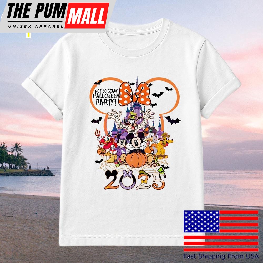 Not So Scary Halloween Disney Family Trip Pumpkin Castle T-Shirt