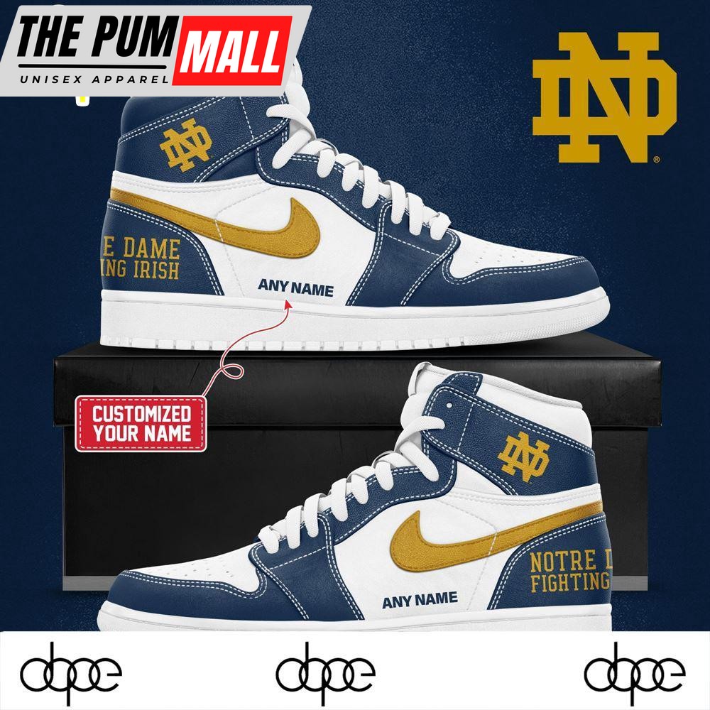 Notre Dame Fighting Irish 2024 New Air Jd1 Custom Shoes