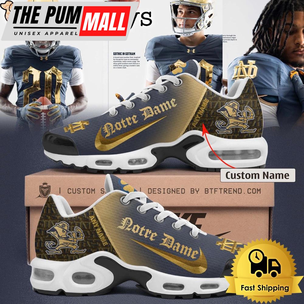 Notre Dame Fighting Irish 2024 Shamrock Custom Air Max Plus Shoes