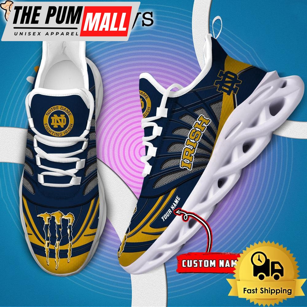 Notre Dame Fighting Irish Custom Max Soul Shoes Sneaker