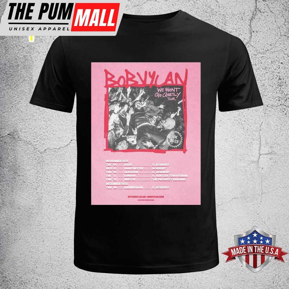 November and December 2025 Tour Bob Vylan Unisex T-Shirt