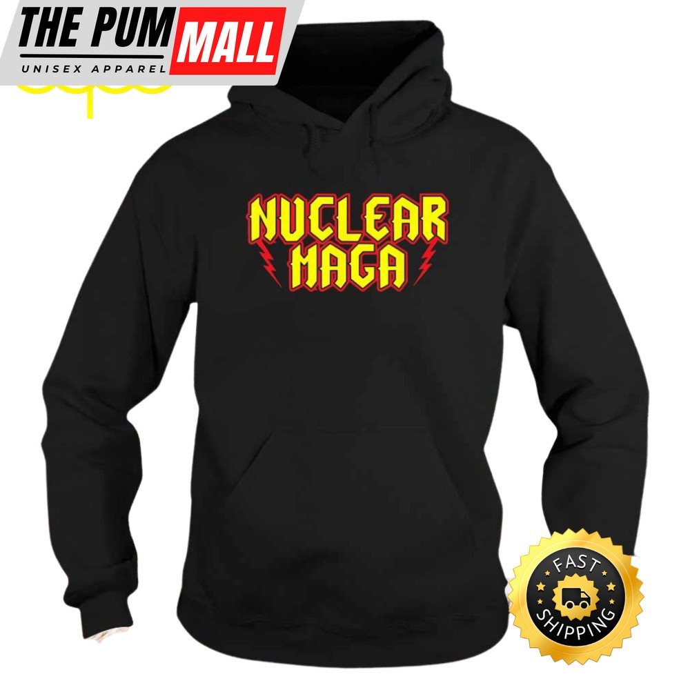 Nuclear maga as a band logo Hoodie
