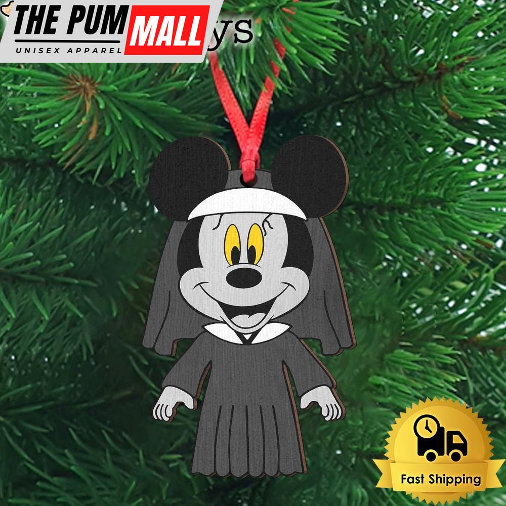Nun Mouse Wooden Ornament Limited Edition