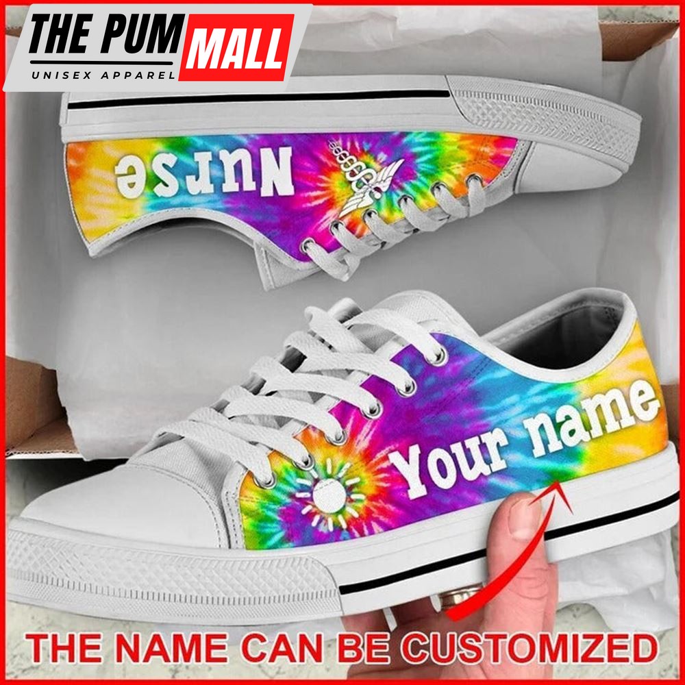 nurse-bekind-tie-dye-personalized-canvas-low-top-shoes-low-top-shoes-mens-wom-b2nglvpb Nurse Bekind Tie Dye Personalized Canvas Low Top Shoes – Low Top Shoes Mens, Women