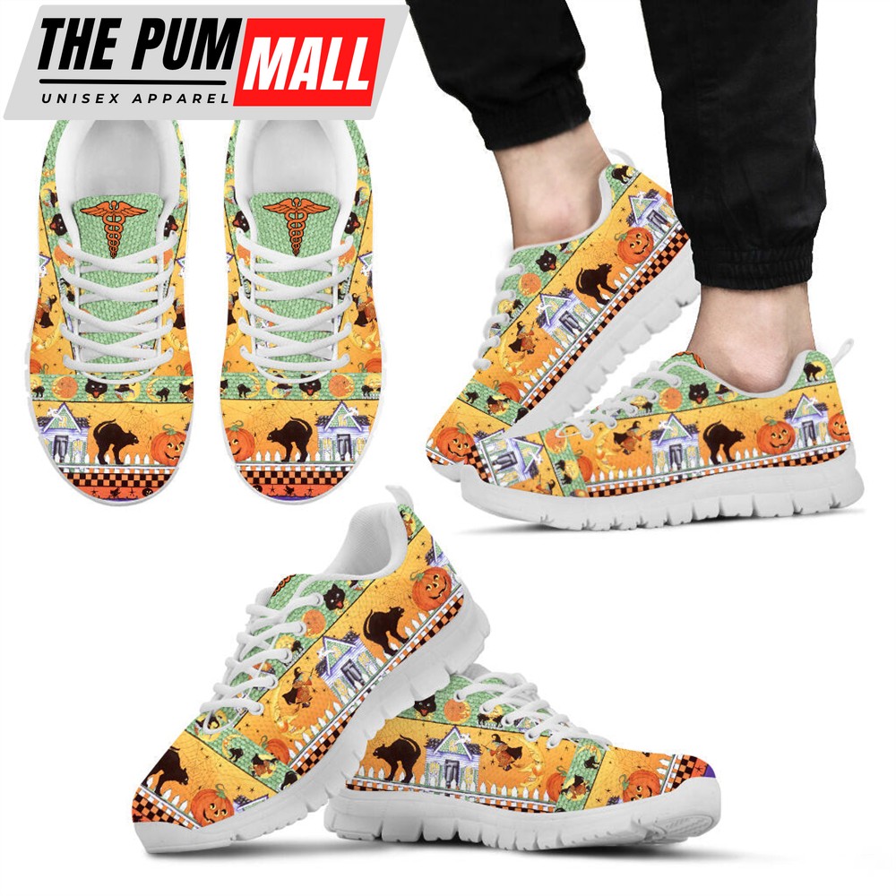 Nurse Halloween Pattern House Shoes Fashion Sneaker Comfortable Walking Running Lightweight Casual Shoes Malalan