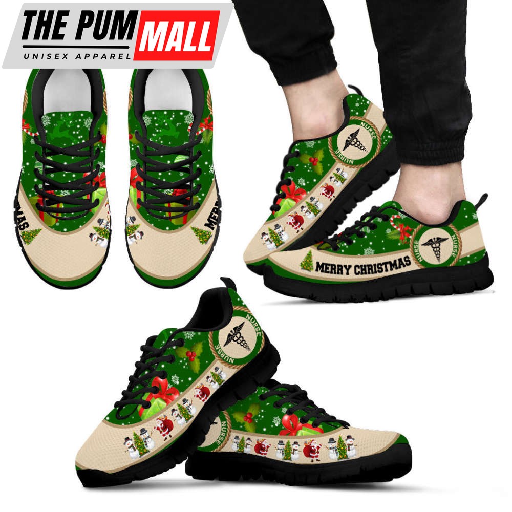 nurse-merry-christmas-green-sneakers-walking-running-lightweight-casual-shoes-fo-3yplubmo Nurse Merry Christmas Green Sneakers Walking Running Lightweight Casual Shoes For Men And Women
