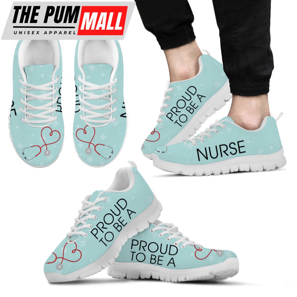 Nurse Proud To Be A Sneakers Walking Running Lightweight Casual Shoes For Men Women