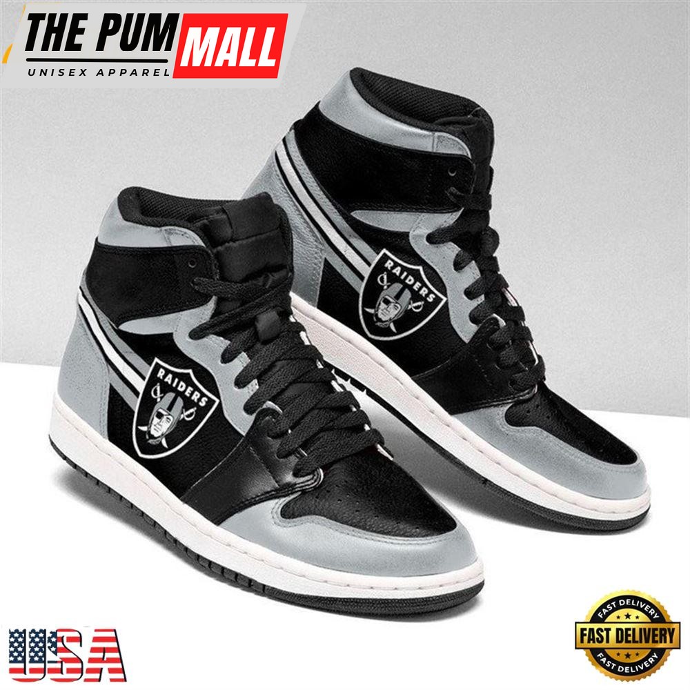 Oakland Raiders Nfl Air Jd Shoes Sport V2 Sneaker Boots For Men Women