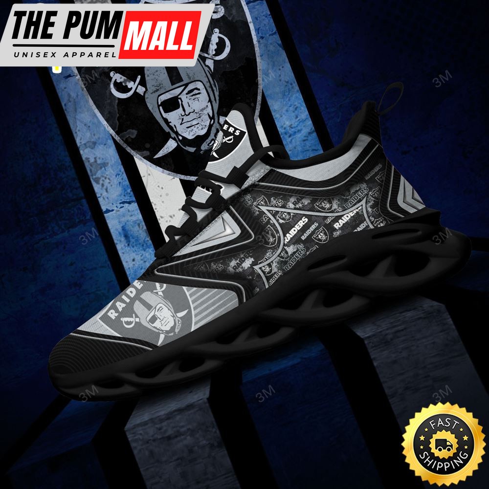 Oakland Raiders NFL Clunky Shoes Running Adults Sports Sneakers Gift For Football