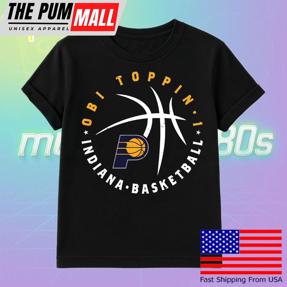 Obi Toppin Indiana Pacers Basketball Player Ball T Shirt