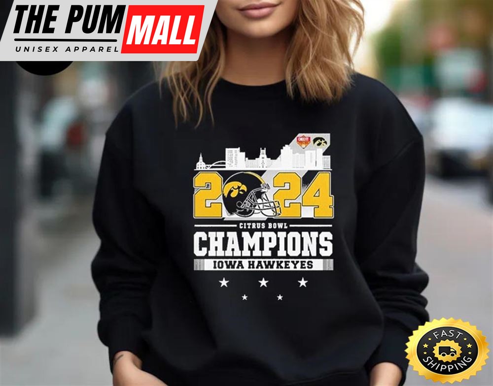 Official 2025 Citrus Bowl Champions Iowa Hawkeyes Unisex T-Shirt