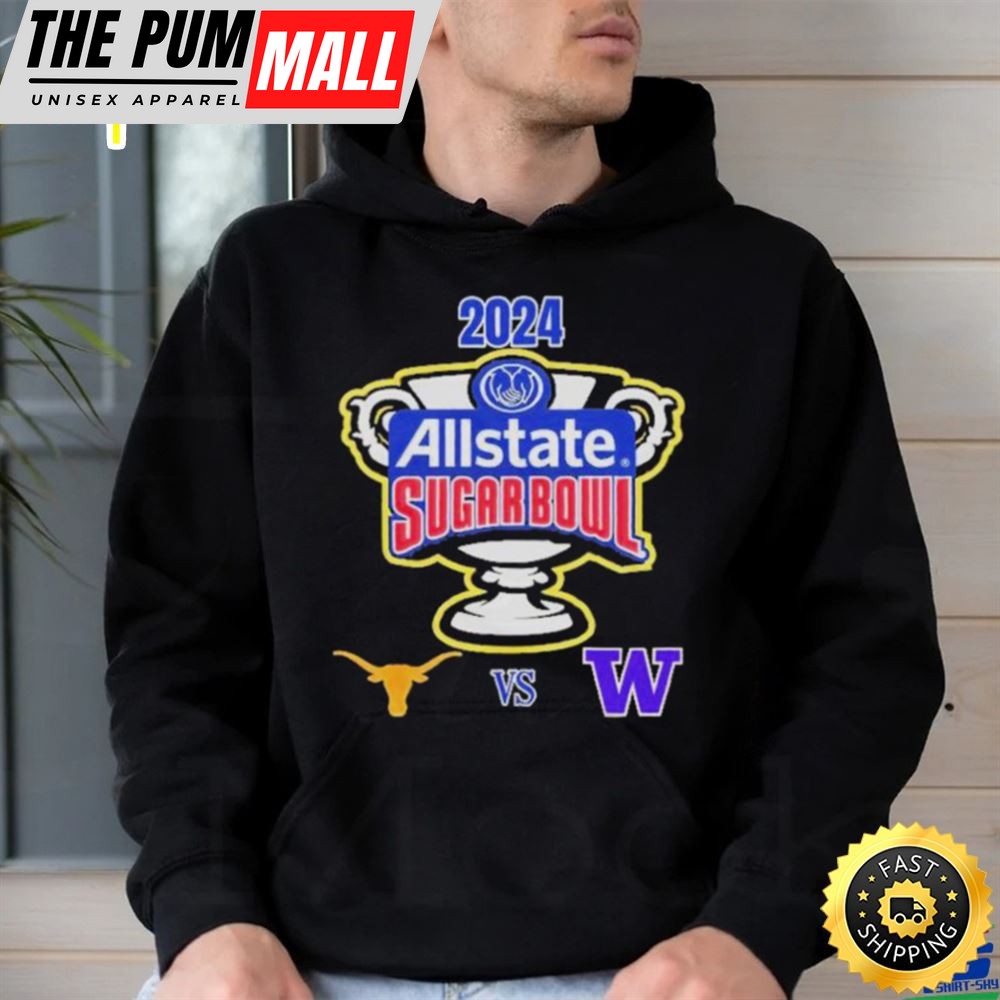 Official Allstate Sugar Bowl 2025 Texas Longhorns Vs Washington Huskies Caesars Superdome New Orleans La Cfb Bowl Game T Shirt