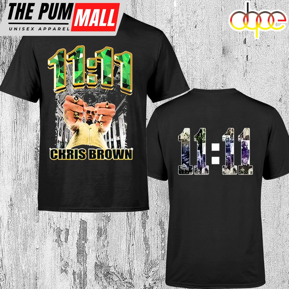 Official Chris Brown 11:11 Tour 2025 Unisex T-Shirt