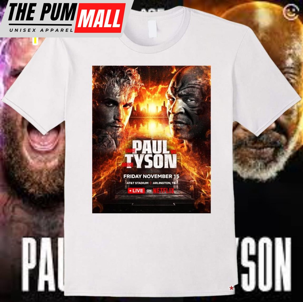 Official Jake Paul Vs Mike Tyson Friday November 15 At&T Stadium T-Shirt