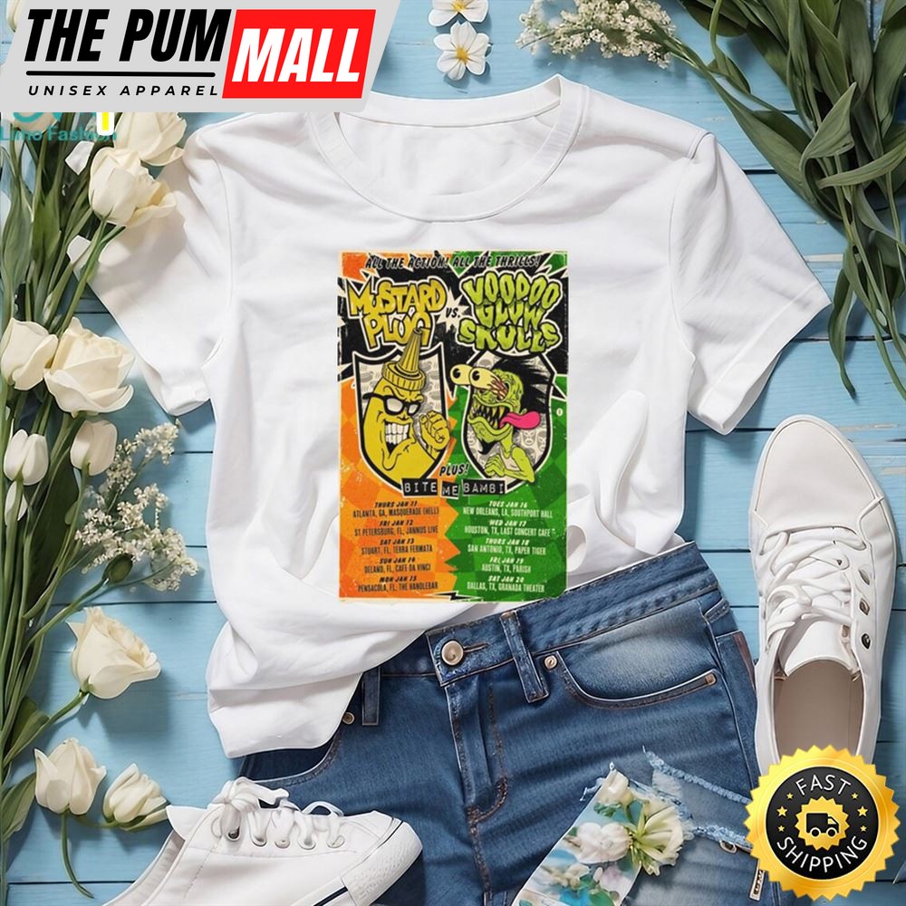Official Mustard Plug January 2025 The Us Tour Limited Poster Shirt