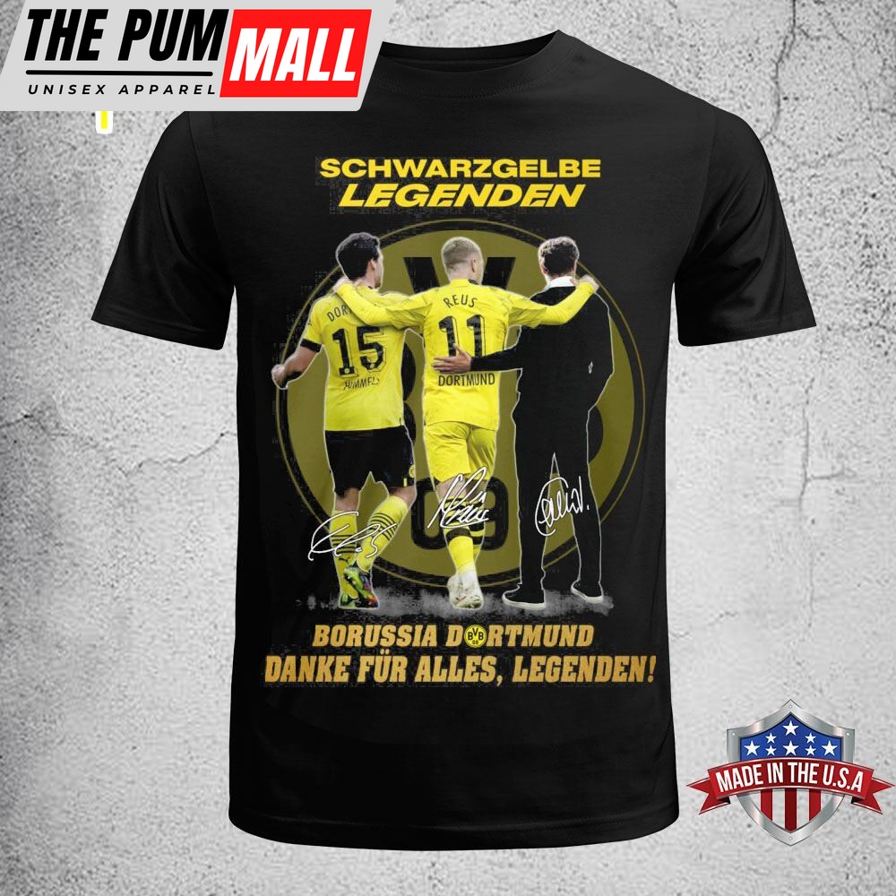 Official Schwarzgelbe Legenden Borussia Dortmund Danke Fur Alles, Legenden T-Shirt