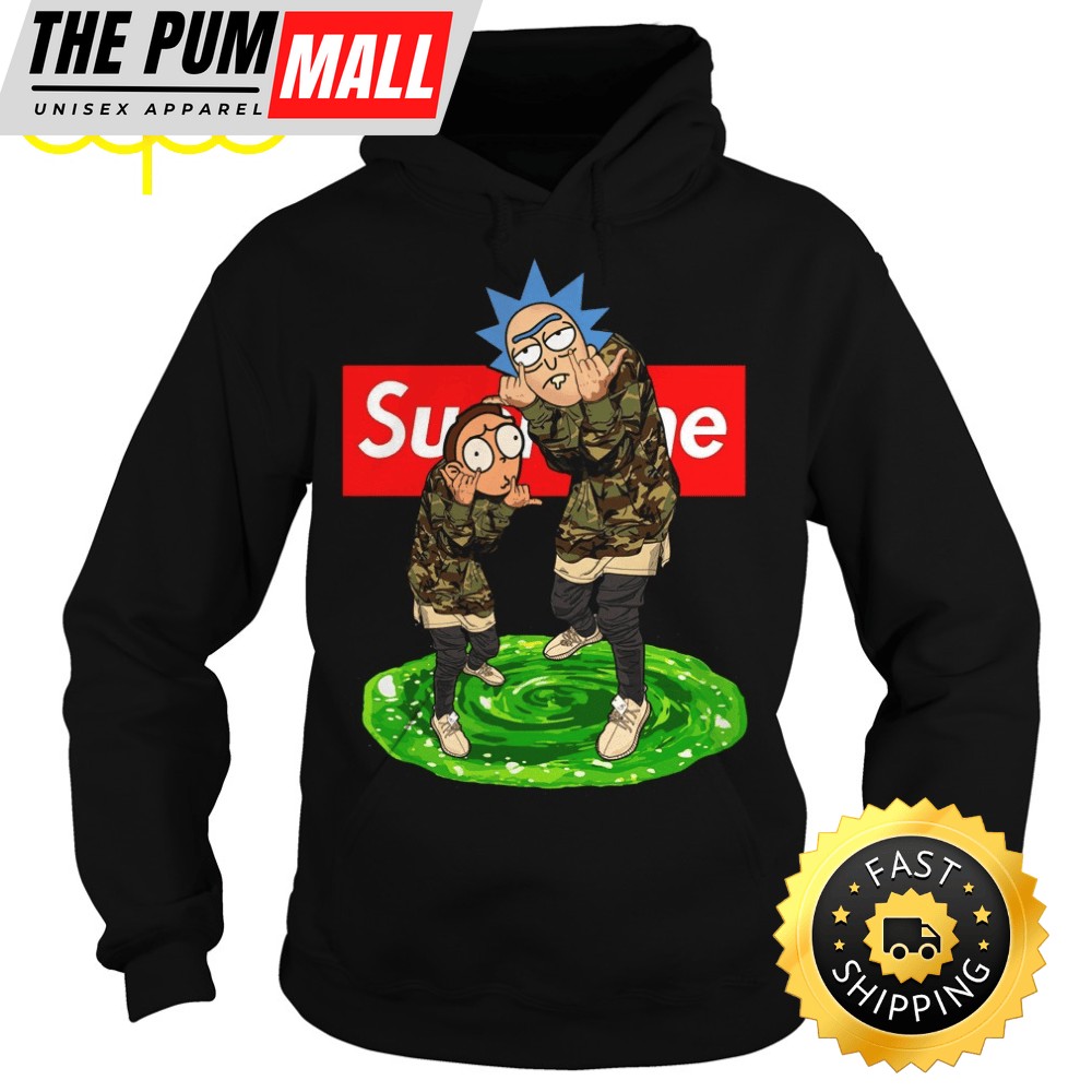 Official Supreme Rick And Morty Hoodie