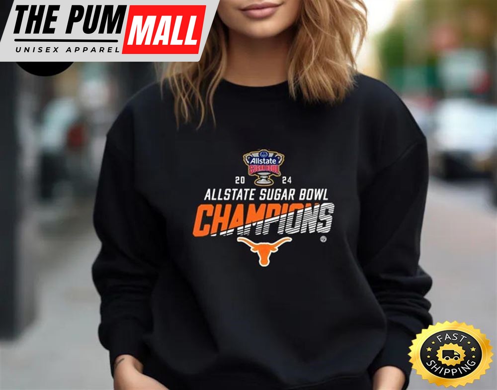 Official Texas Longhorns 2025 Allstate Sugar Bowl Champions Cfb Playoff Unisex T-Shirt