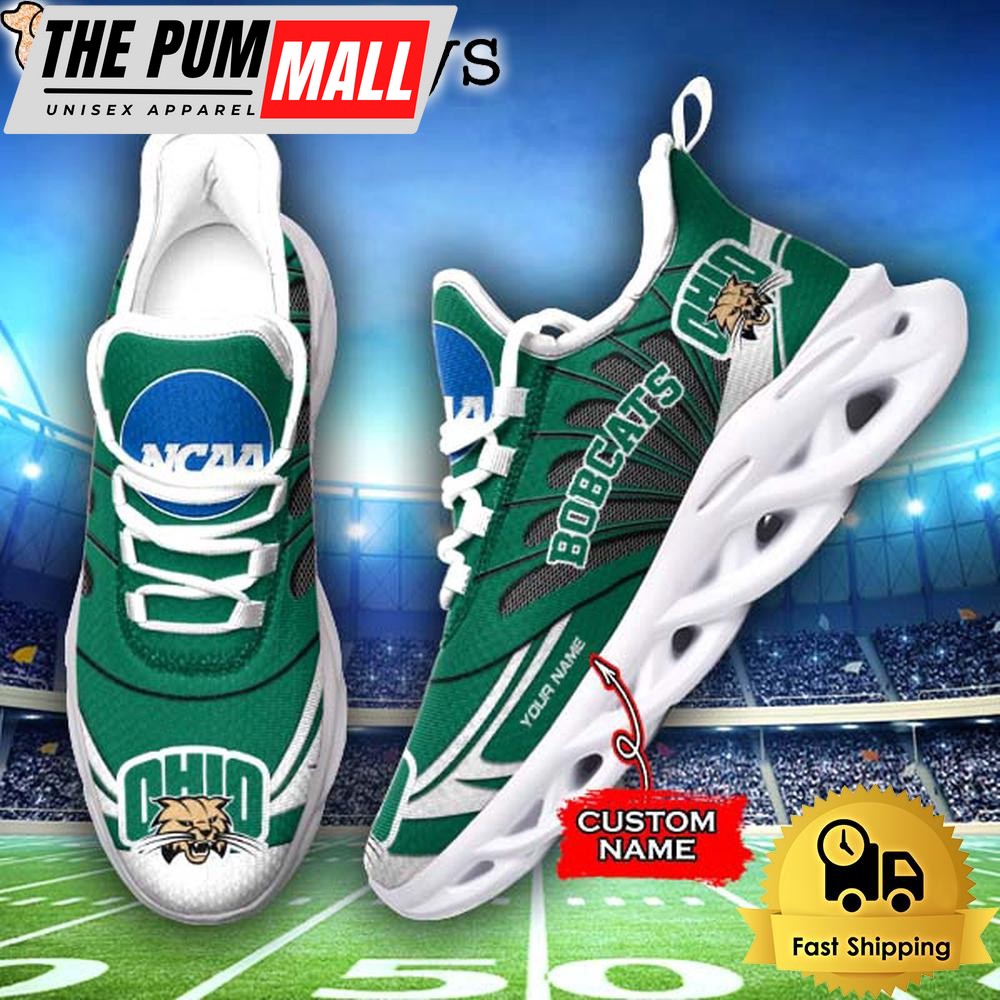Ohio Bobcats NCAA Custom Max Soul Shoes Sneakers