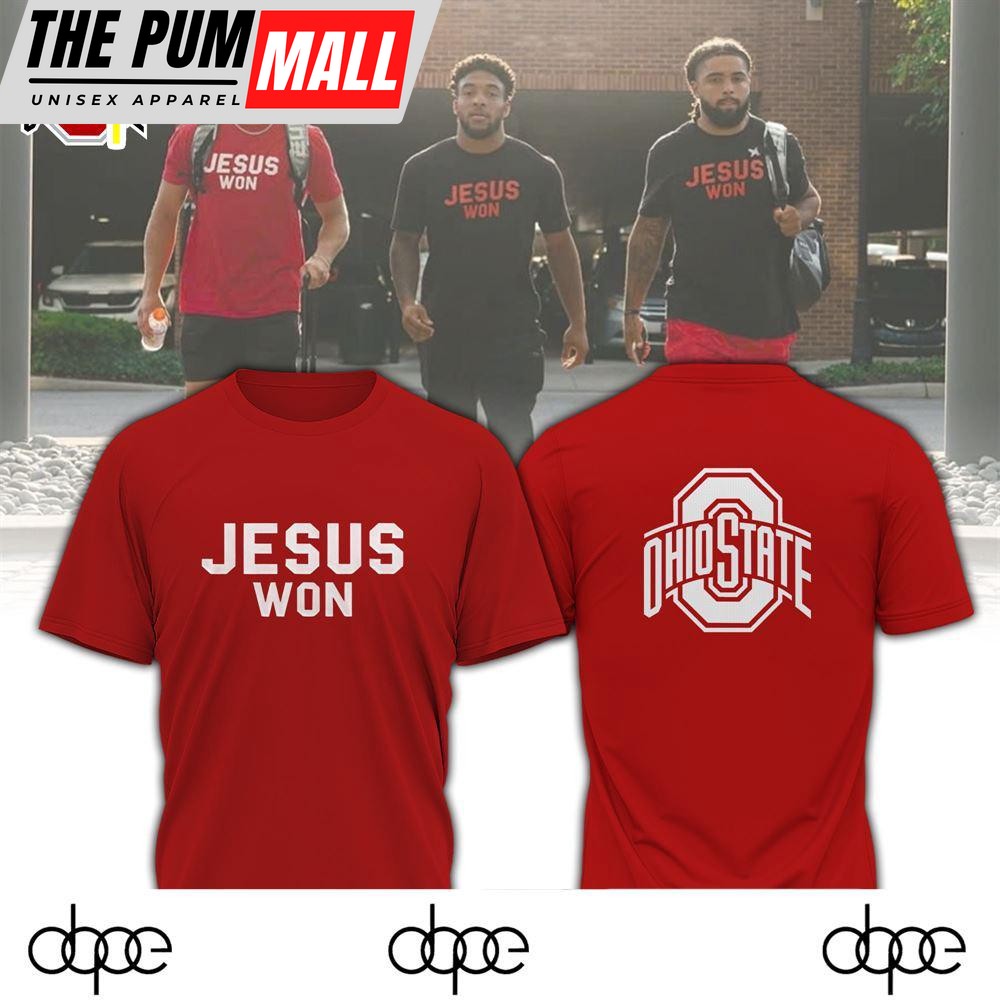 Ohio State Buckeyes Jesus Won New Shirt