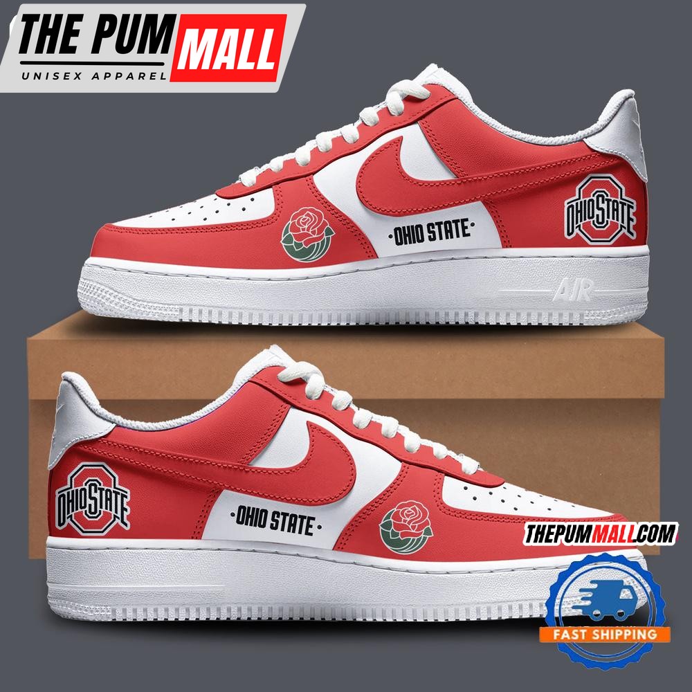 Ohio State Buckeyes x Rose Bowl Air Force 1 Shoes Sneaker