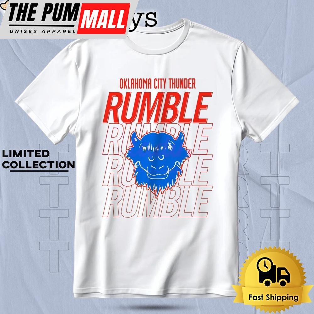 Oklahoma City Thunder Rumble Mascot T Shirt