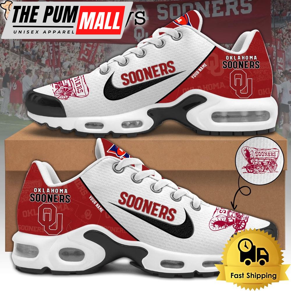 Oklahoma Sooners Football Mascot Symbol Custom Air Max Plus Shoes