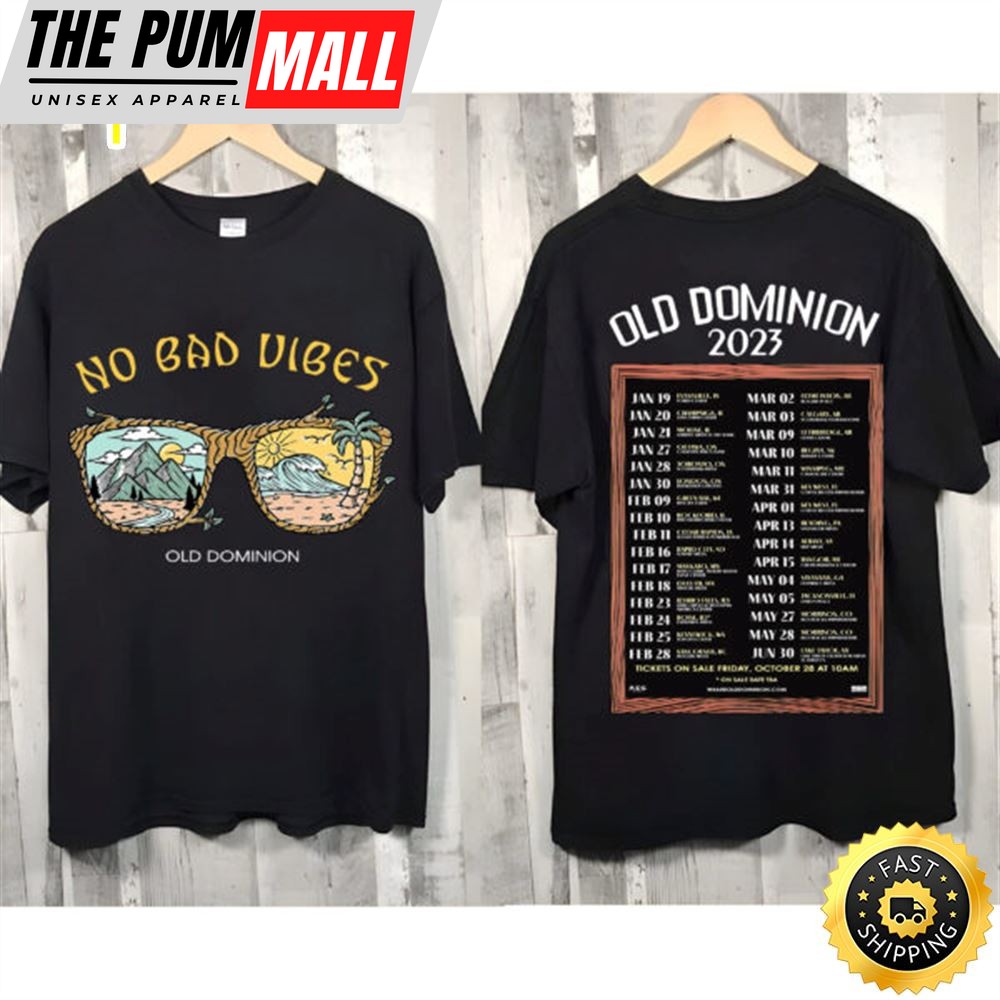 Old Dominion Band No Bad Vibes Tour 2023 Shirt