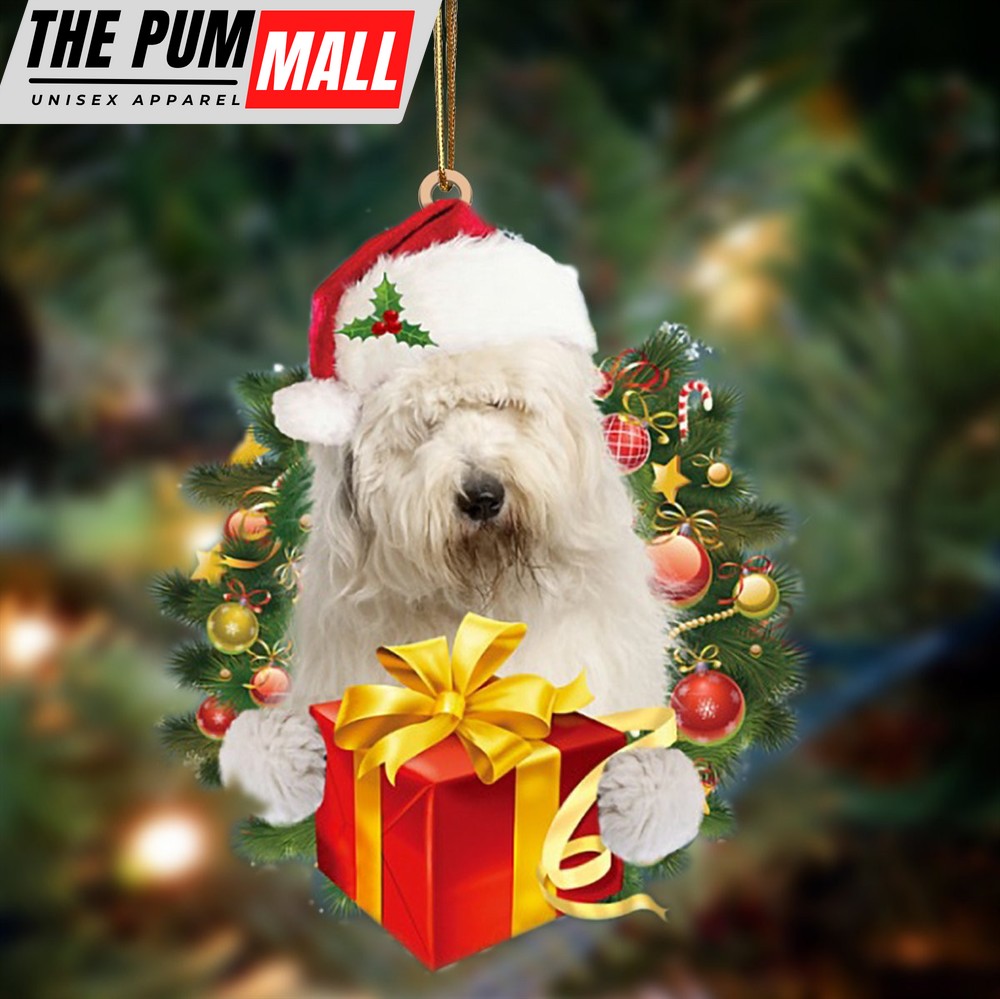 Old English Sheepdog Give Gifts Hanging Ornament – Flat Acrylic Dog Ornament – Dog Lovers Gifts For Him Or Her Limited Edition