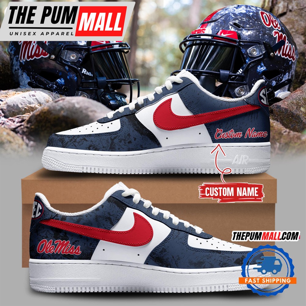 Ole Miss Rebels x Real Tree Wav3 2024 Air Force 1 Shoes Sneaker
