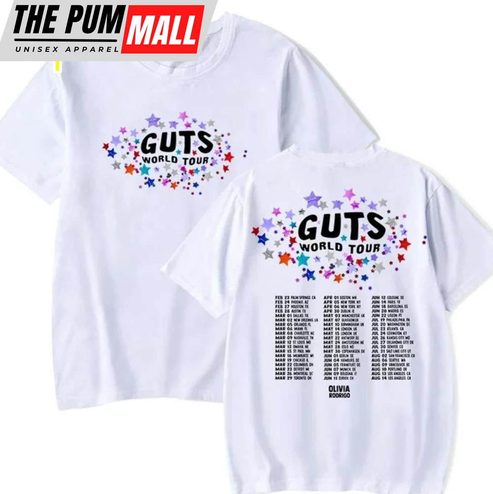 Olivia Rodrigo 2024 Guts World Tour Merch T-Shirt