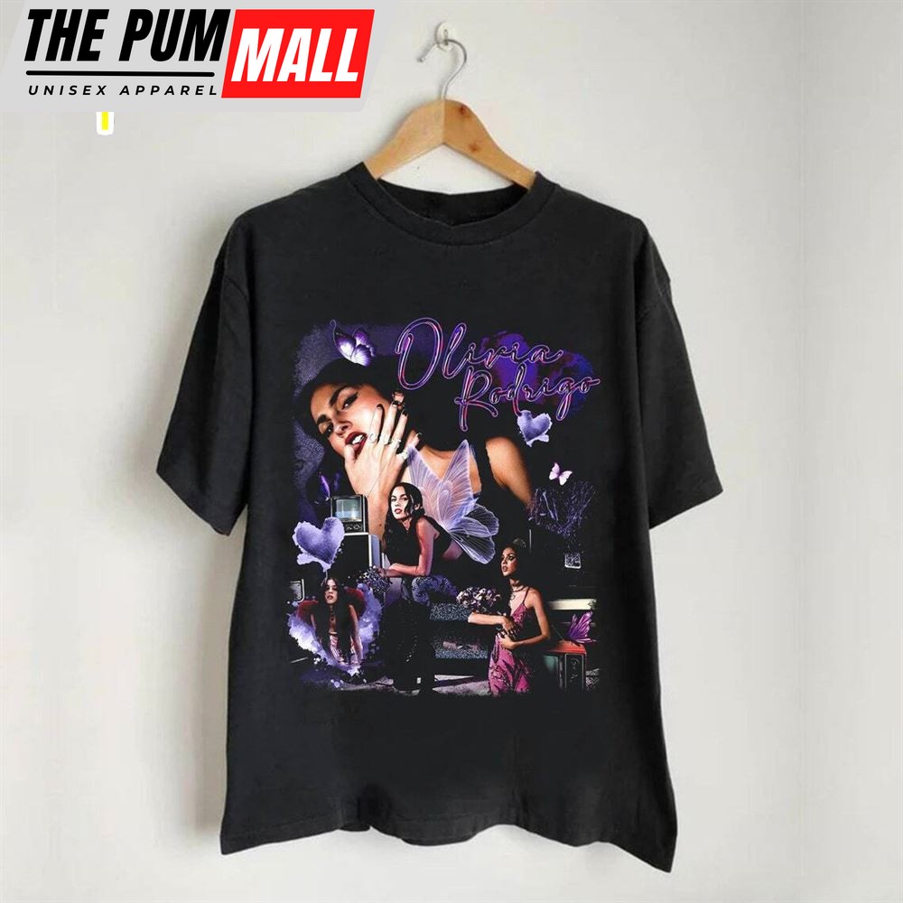 Olivia Rodrigo 2025 Tour Graphic Shirt Funny Black Vintage T-Shirt