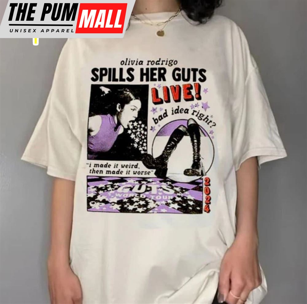 Olivia Rodrigo Guts Tour 2025 T-Shirt Gift For Fans