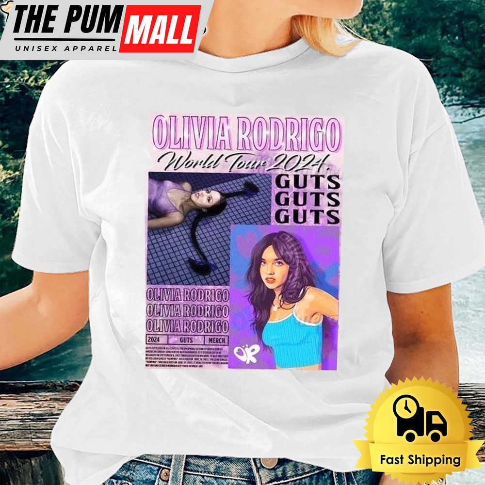 Olivia Rodrigo Music Concert 2024 Unisex T-Shirt