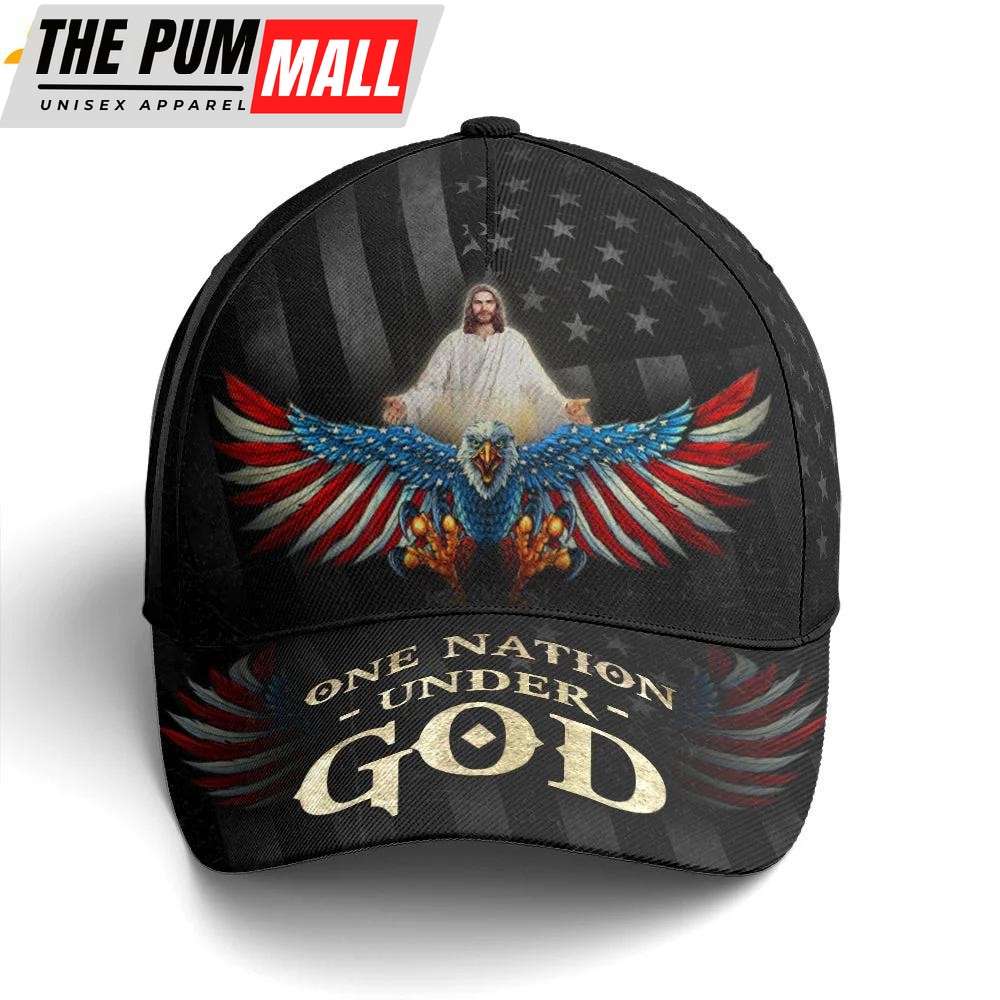 One Nation Under God America Eagle Classic Baseball Cap