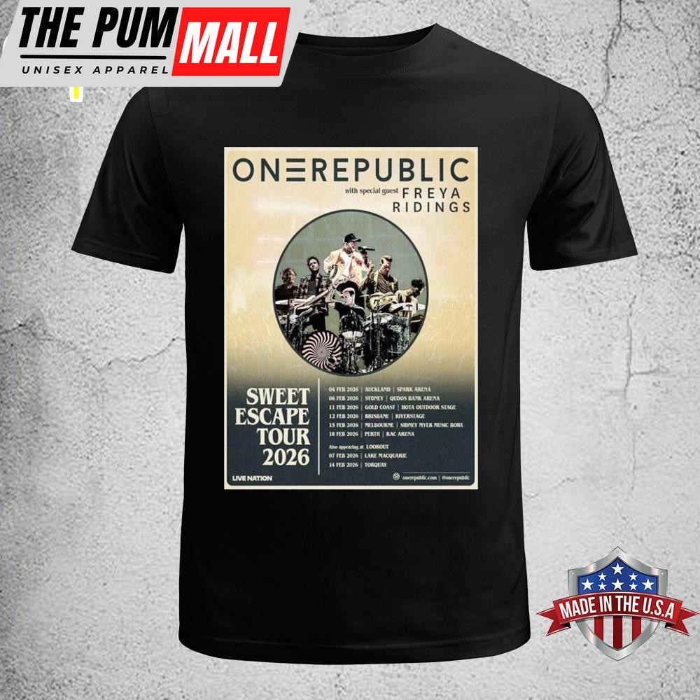One Republic Sweet Escape Tour 2026 Unisex T-Shirt