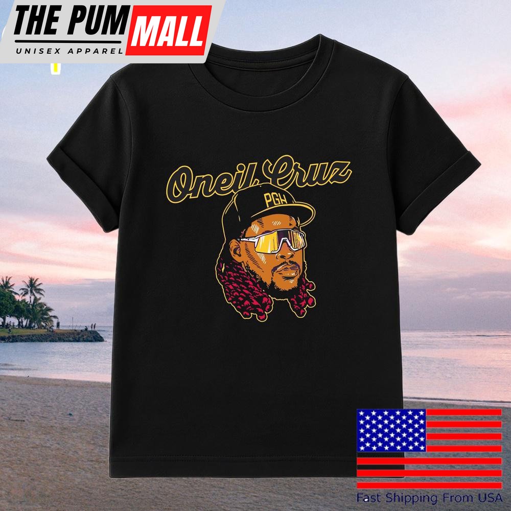 Oneil Cruz Swag Style Cartoon Portrait Baseball T-Shirt
