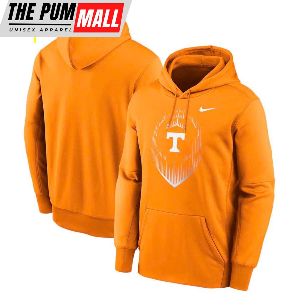 Orange Tennessee Volunteers Football Icon Performance Fleece Pullover Hoodie