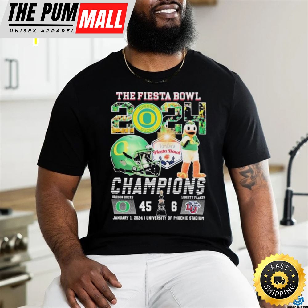 Oregon Ducks Mascot The Fiesta Bowl 2025 Champions Shirt