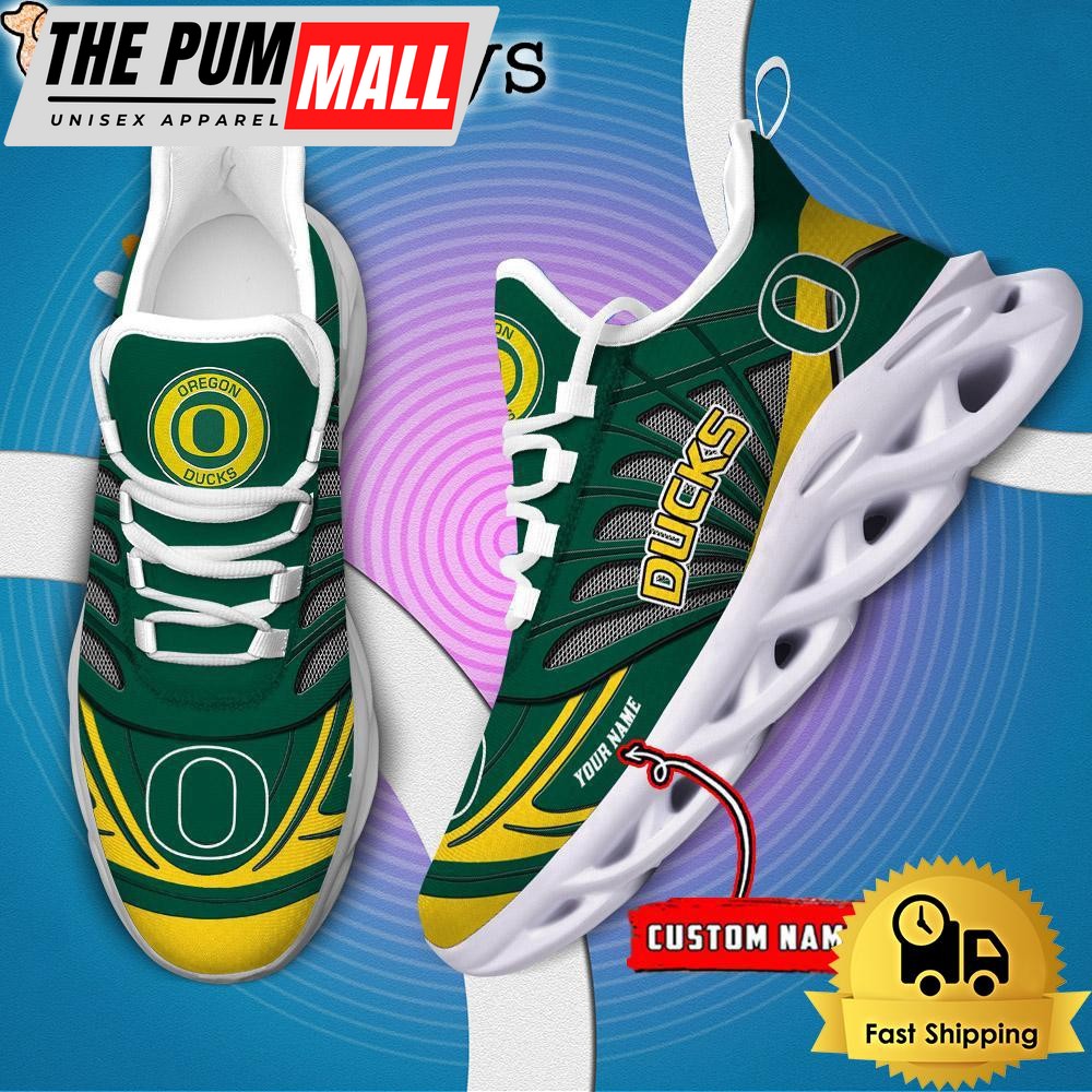Oregon Ducks NCAA Custom Max Soul Shoes Sneaker