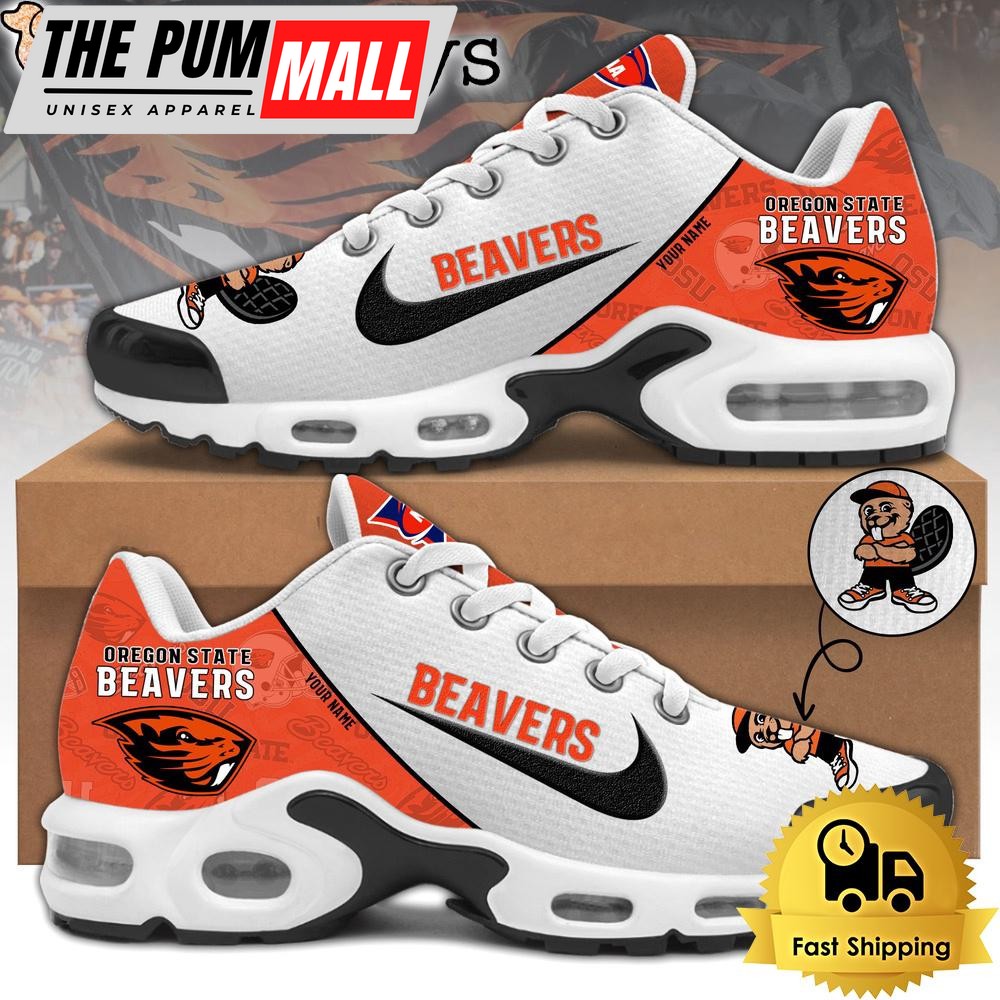 Oregon State Football Mascot Symbol Custom Air Max Plus Shoes